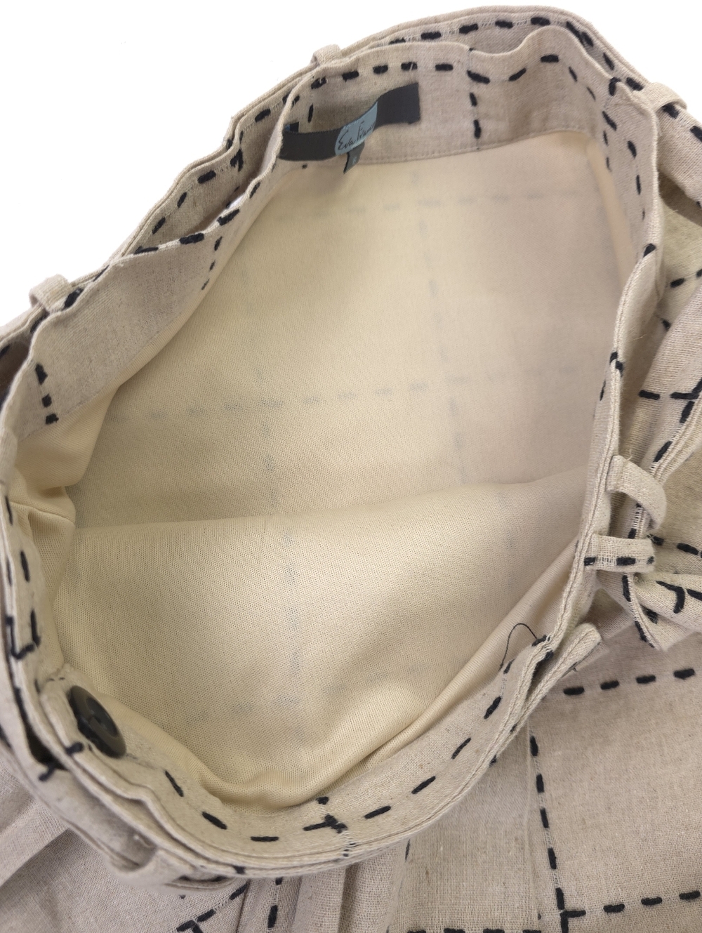 Anthropologie Eva Franco Windowpane Belted Pocket Detailed Wrapped Skirt - Sz 6 - Picture 13 of 16